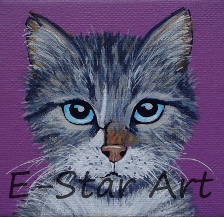 DIKKIE DIK 10 x 10 cm painting (SOLD)