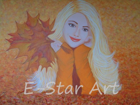 painting "Autumn" 75 x 115 cm