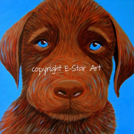 "Lab-pup" 50 x 50 cm