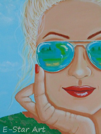 detail Painting "holidays" 60 x 80 cm